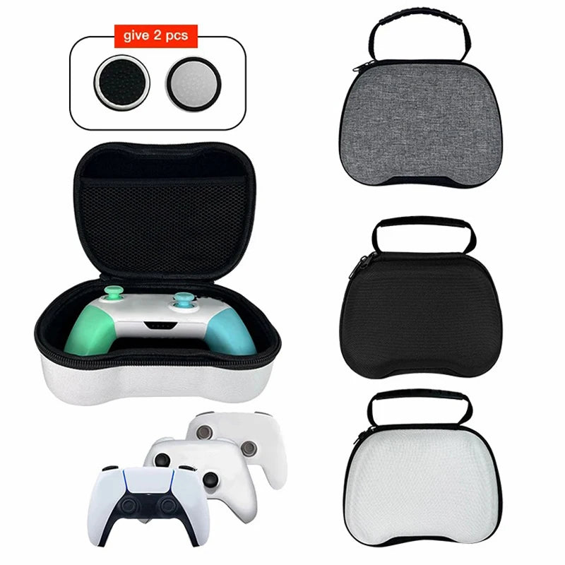 Suitable for PS5/XBOX Series X/S/SWITCH Game Boards, Controller Travel Carrying Hard Protection Box,Send Two Rocker Caps